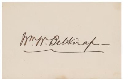Lot #218 William W. Belknap Signature - Image 1