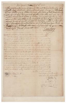 Lot #231 Lord Cornbury Document Signed