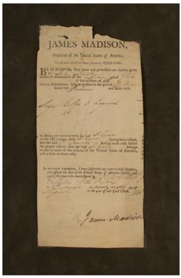 Lot #6 James Madison Partial Document Signed as President - Image 2