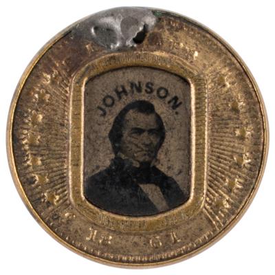 Lot #18 Abraham Lincoln 1864 Presidential Campaign Ferrotype Button - Image 2