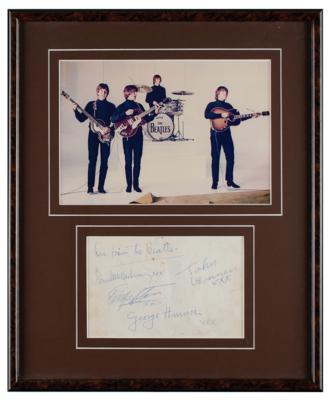 Lot #616 Beatles Signatures