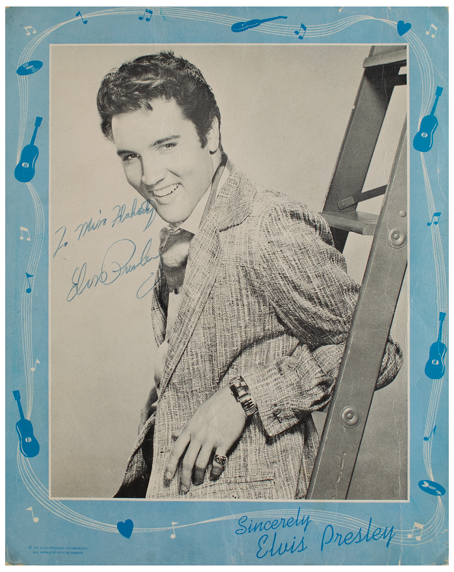 Lot #621 Elvis Presley Signed Program Cover