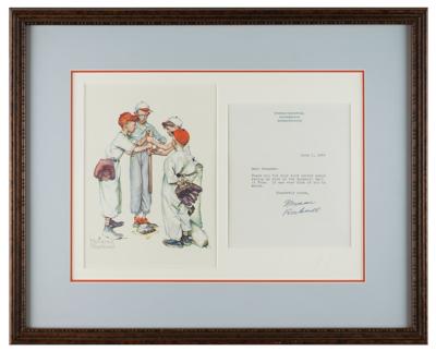 Lot #452 Norman Rockwell Typed Letter Signed