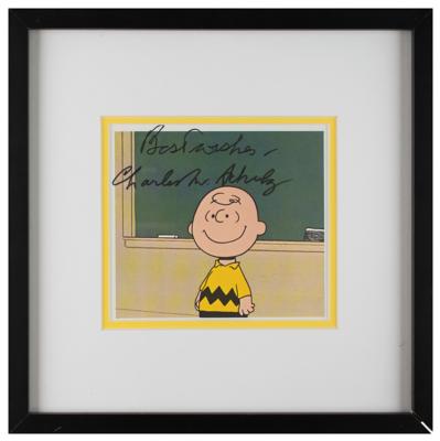 Lot #473 Charles Schulz Signed Photograph