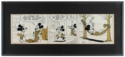 Lot #467 Disney: Mickey and Minnie Mouse Original Comic Strip