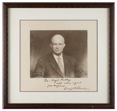 Lot #83 Dwight D. Eisenhower Signed Photograph