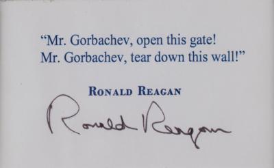 Lot #56 Ronald Reagan Typed Quotation Signed - Image 2