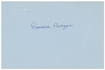 Lot #133 Ronald Reagan Signed White House Mailing Envelope - Image 1