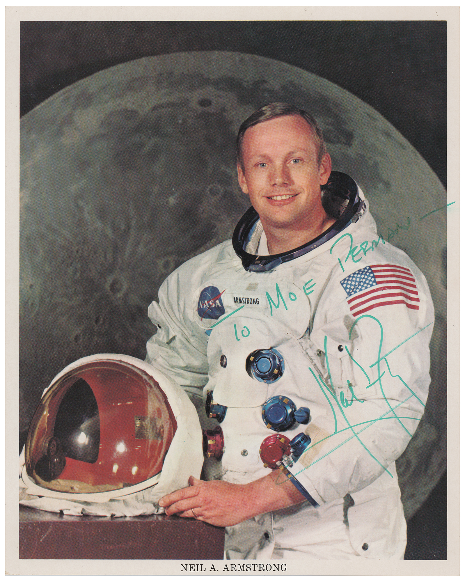 Lot #363 Neil Armstrong Signed Photograph