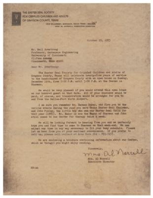 Lot #364 Neil Armstrong Typed Letter Signed - Image 2