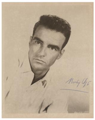 Lot #690 Montgomery Clift Signed Photograph
