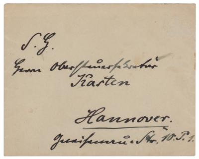 Lot #328 Paul von Hindenburg Autograph Letter Signed - Image 2