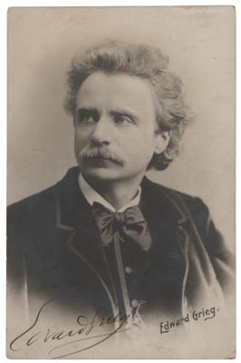 Lot #610 Edvard Grieg Signed Photograph