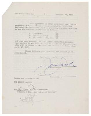 Lot #721 Grease: Jim Jacobs and Warren Casey Signed Document - Image 3