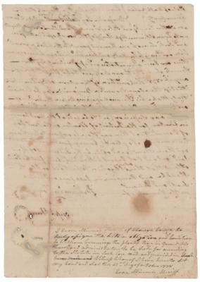 Lot #165 Joseph Hewes Document Signed - Image 2