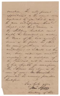 Lot #345 James A. Seddon Letter Signed - Image 2