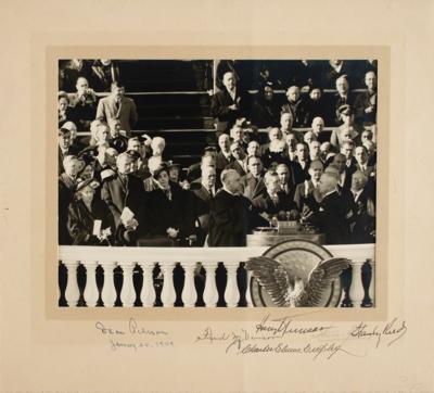 Lot #32 Harry S. Truman Signed Inauguration Photograph - Image 1