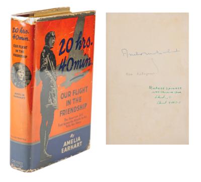 Lot #357 Amelia Earhart Signed Book
