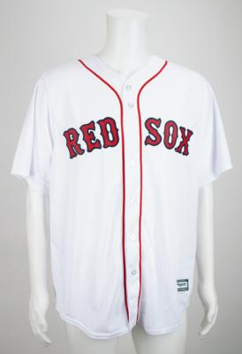 Lot #792 Boston Red Sox: Lowe, Lowell, and Youkilis Signed Jersey - Image 1
