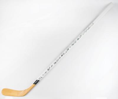 Lot #764 Boston Bruins Multi--Signed Hockey Stick - Image 1