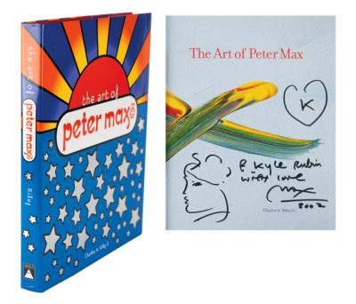 Lot #445 Peter Max Signed Book