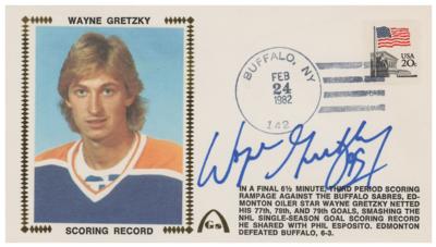 Lot #812 Wayne Gretzky Signed Cover