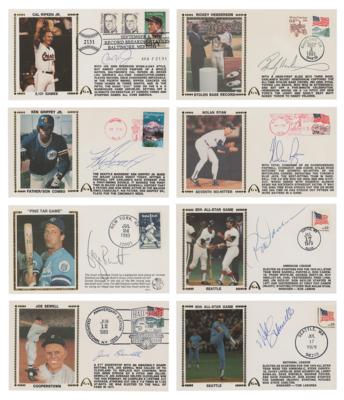 Lot #778 Baseball Hall of Famers (8) Signed Covers