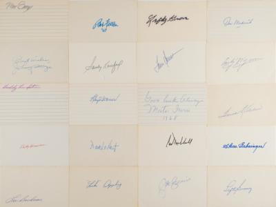 Lot #779 Baseball Hall of Famers (20) Signatures