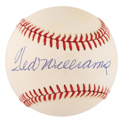 Lot #871 Ted Williams Signed Baseball - Image 1