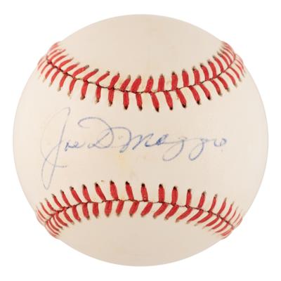Lot #799 Joe DiMaggio Signed Baseball