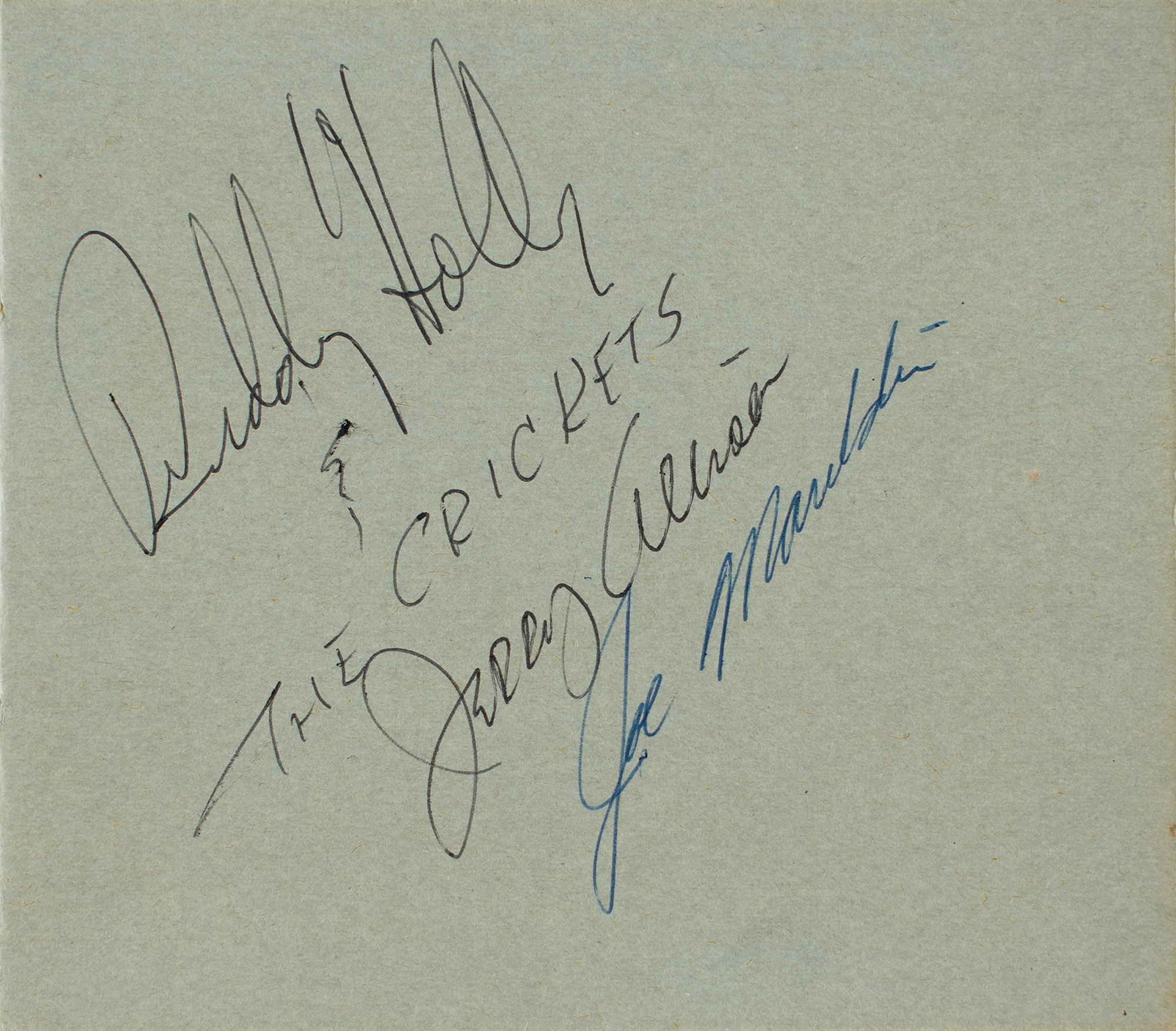 Lot #618 Buddy Holly and the Crickets Signatures