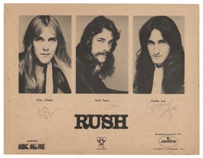 Lot #677 Rush Signed Flyer - Image 1