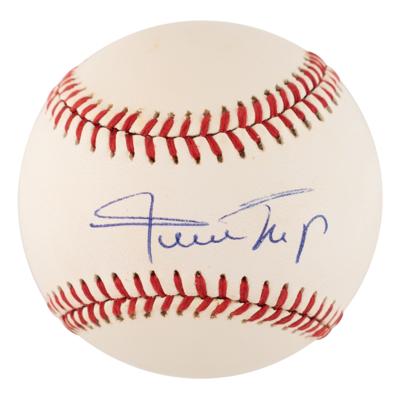 Lot #834 Willie Mays Signed Baseball - Image 1