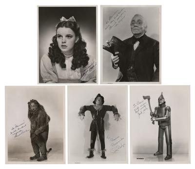 Lot #697 Wizard of Oz Set of (5) Oversized Signed Photographs