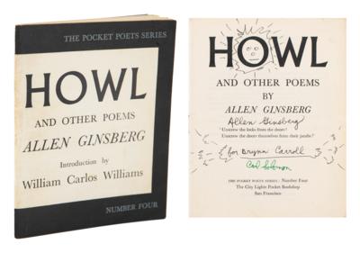 Lot #494 Allen Ginsberg Signed First Edition of Howl (Annotated and Signed by Carl Solomon)