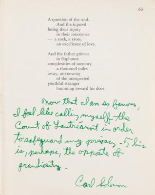 Lot #494 Allen Ginsberg Signed First Edition of Howl (Annotated and Signed by Carl Solomon) - Image 12