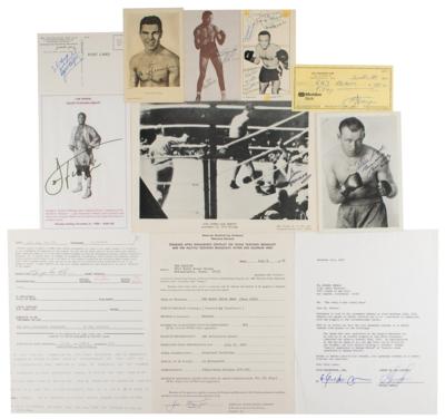 Lot #793 Boxing (11) Signed Items - Image 1
