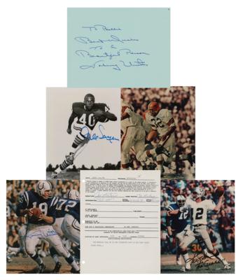 Lot #805 Football (6) Signed Items - Image 1