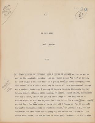 Lot #503 Jack Kerouac Hand-Corrected and Signed Manuscript - Image 4