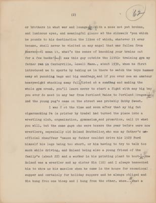 Lot #503 Jack Kerouac Hand-Corrected and Signed Manuscript - Image 5