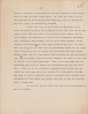 Lot #503 Jack Kerouac Hand-Corrected and Signed Manuscript - Image 8