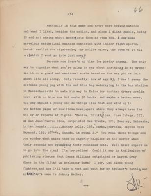 Lot #503 Jack Kerouac Hand-Corrected and Signed Manuscript - Image 9