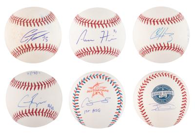 Lot #842 NY Yankees: Modern Stars (6) Signed Baseballs - Image 1