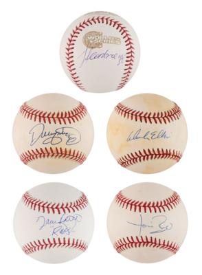 Lot #783 Baseball Pitchers (5) Signed Baseballs - Image 1