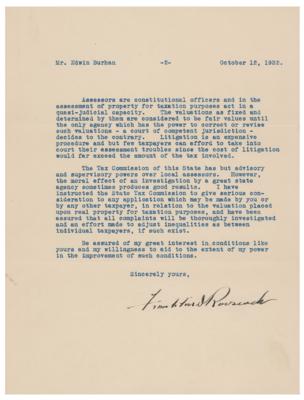 Lot #140 Franklin D. Roosevelt Typed Letter Signed - Image 2