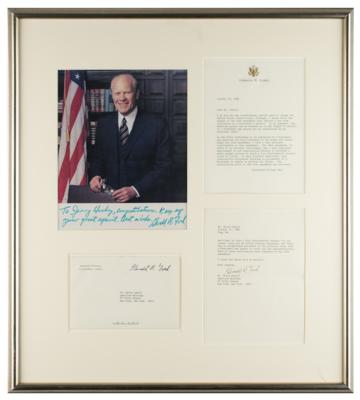 Lot #91 Gerald Ford Typed Letter Signed and Signed Photograph