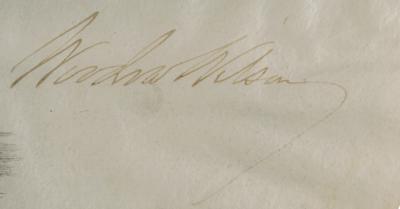 Lot #162 Woodrow Wilson Document Signed as President - Image 3