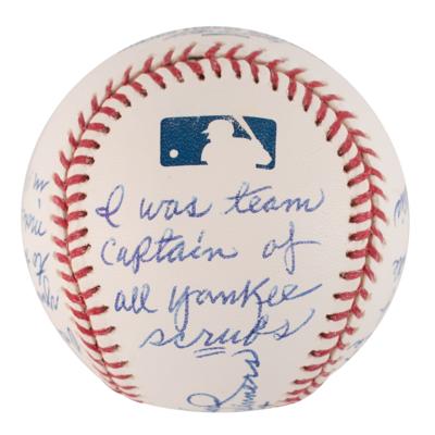 Lot #841 NY Yankees: Captains (4) Signed Baseballs - Image 6