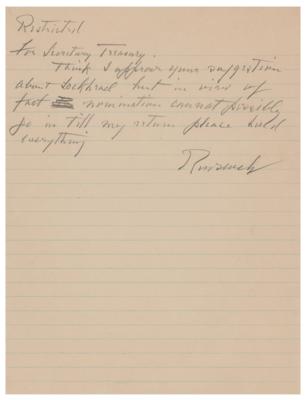 Lot #27 Franklin D. Roosevelt Autograph Letter Signed as President
