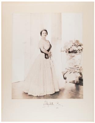 Lot #203 Elizabeth, Queen Mother Signed Oversized Photograph by Cecil Beaton
